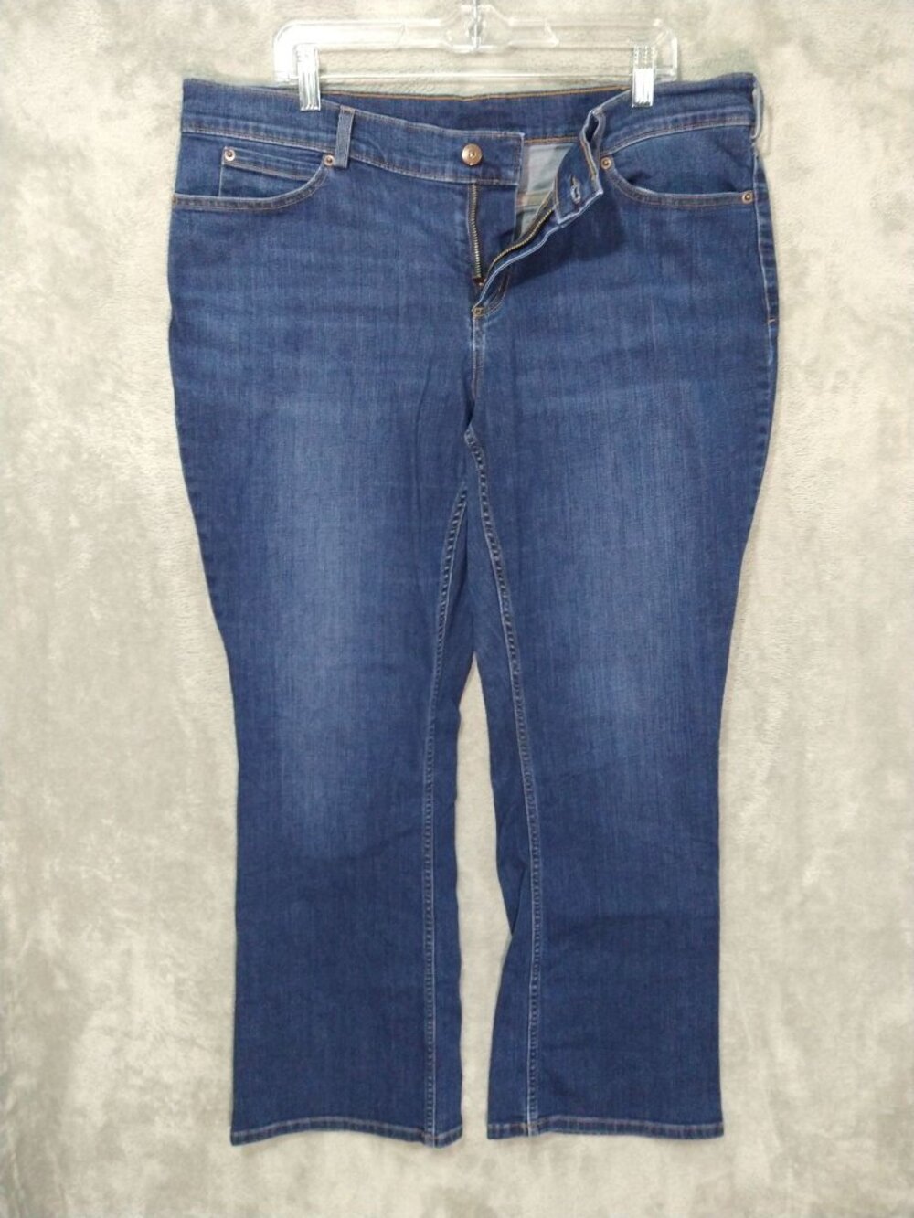 Duluth Trading Jeans Womens 18Wx31 Blue Denim Duluthflex Daily Bootcut Stretch - Picture 1 of 10